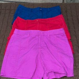 3 pair St. John’s Bay Ladies shorts